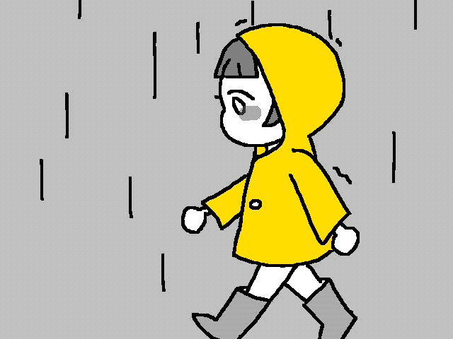 小女孩,小雨衣,小红雨靴 catcat 1 yearcool!